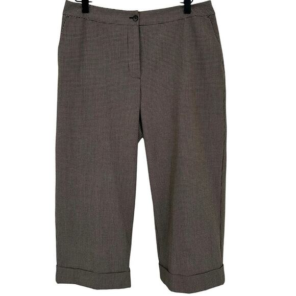 Chico's Pants - Chicos Women Crop Wide Leg Pants Academia Preppy Office Career Brown Size 10